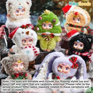 Single Christmas Festive Blind box plushie pendant- Multicolor